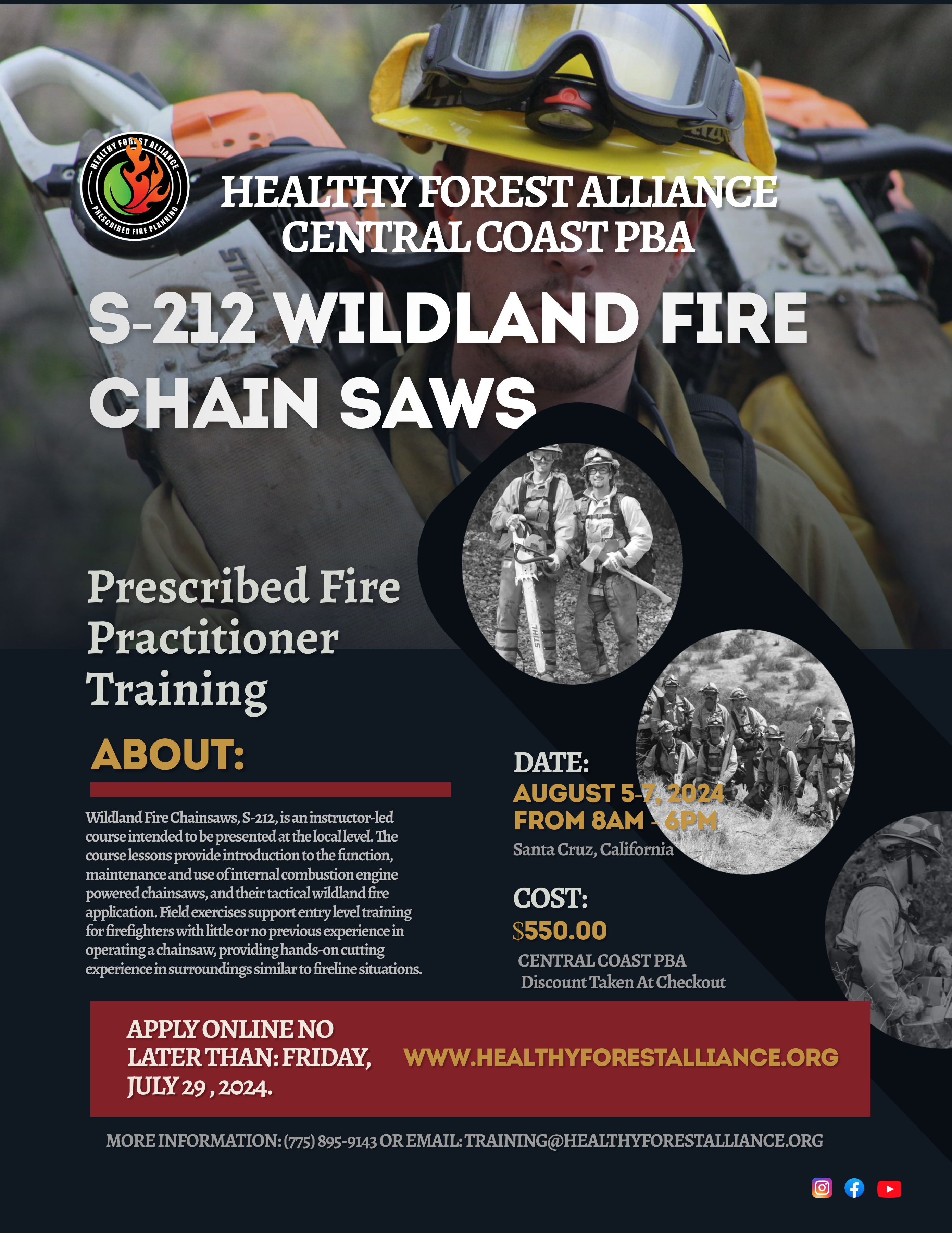 S-212 Wildland Fire Chainsaws - Placerville, California